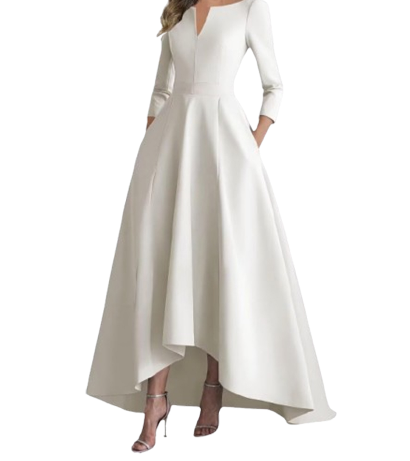 Organic Silk A-Line Gown